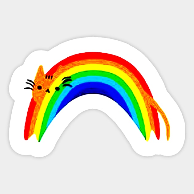 Pride Cat Lover Sticker by rosposaradesignart